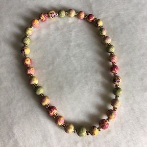Colorful beaded necklace